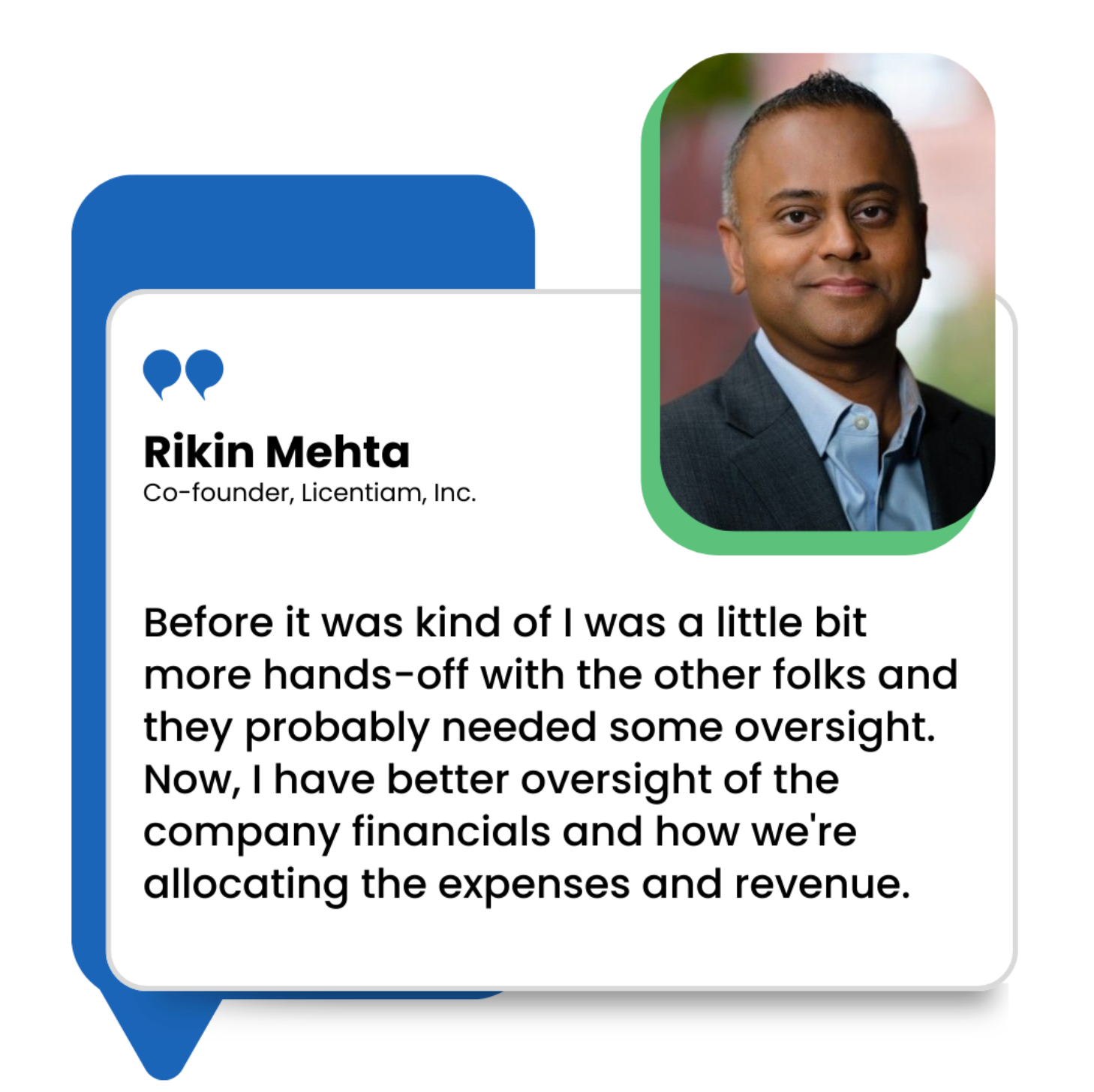 Testimony from Rikin Mehta after hiring a bookkeeper from Wishup.