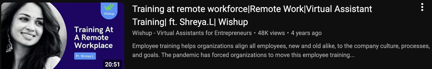 Watch how Wishup trains their VAs.