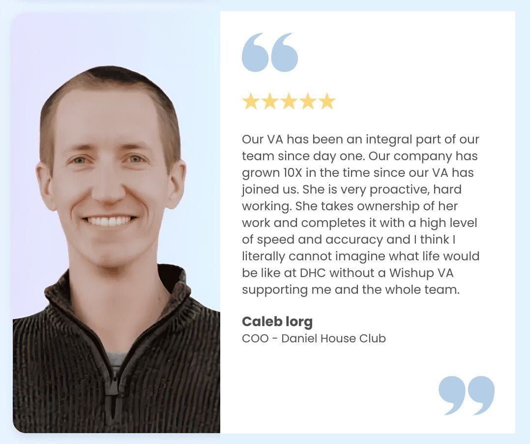 eCommerce VA Testimonial