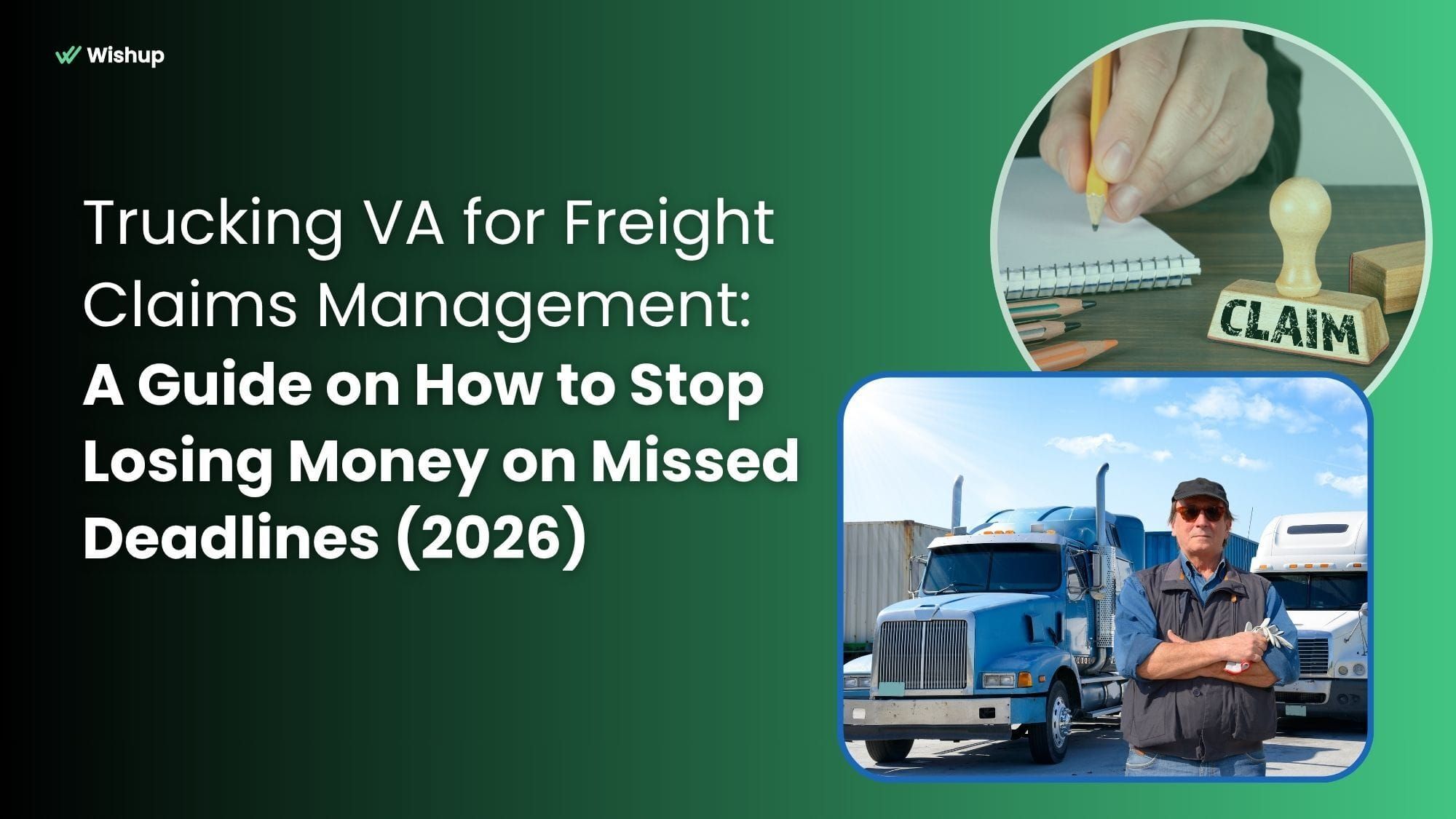 A trucking VA works for freight company
